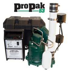 Zoeller Pro Pak 49 & 53 Battery Back-Up & Sump Pump System