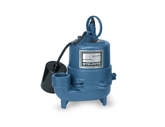 Sta-Rite Effluent Pump, Cast Iron, 1/3 HP, 1-1/2