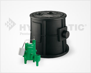 Hydromatic 1/2 HP Sewage Pump Package System 